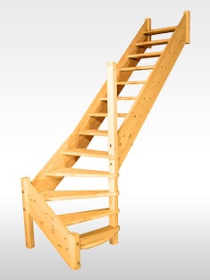 Пример лестницы класса эконом