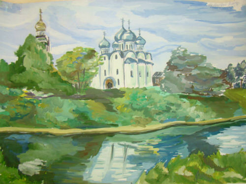  Рисунок ученицы школы Щербаковой Екатерины, 13 лет