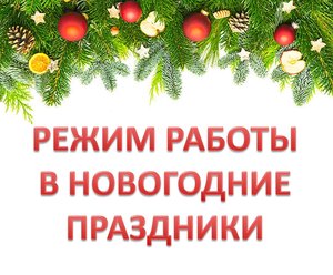 Расписание занятий и мероприятий в Новогодние каникулы!