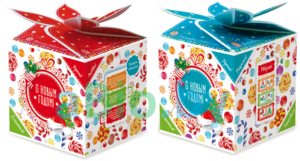 Заказать новогоднюю упаковку для сладких подарков в Вологде
