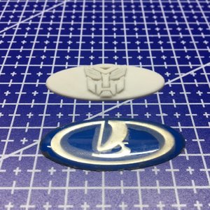 3D печать логотипа для автомобиля Лада Калина